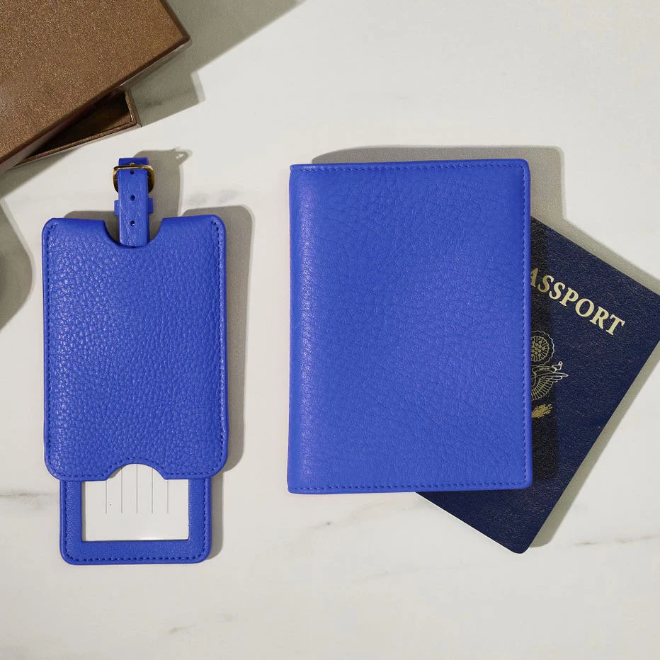 Document Organizer Card Case Customize Logo Pu Leather Travel RFID Blocking Passport Holder Cover