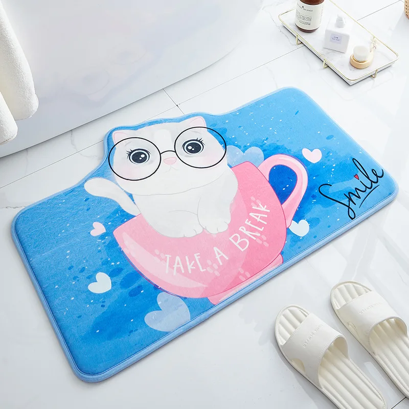 Bathroom Carpets and Rugs with Non-slip Backing