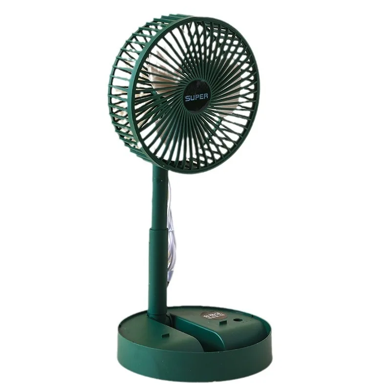 Folding Portable Fan Floor Standing Fan USB Rechargeable Wireless Telescopic Fans with Promotional Gift Box