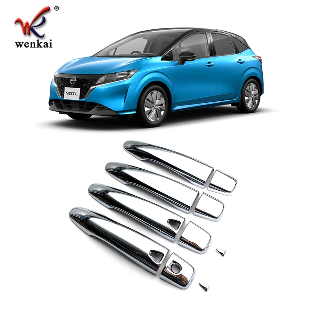 Abs Chrome Side Door Handle Cover Trim For Nissan Note E13 2021 2022 Car Accessories