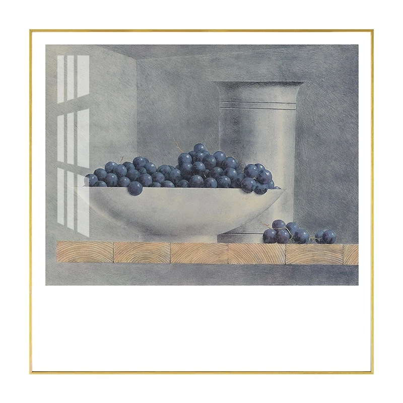 Customized Crystal porcelain Painting Art Print on Canvas Still Life for Wall Decoration