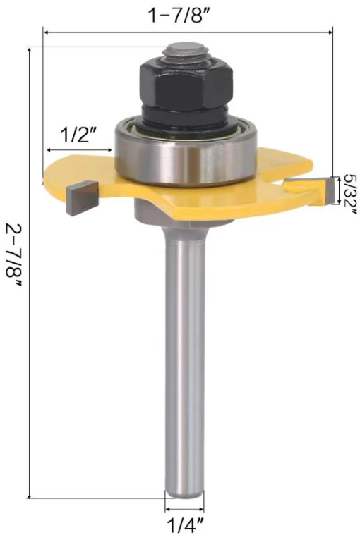 T type Woodworking router bits for slot cutting with 3 tooth 6 8 12mm 1/4 1/2 shank CNC milling cutter carpenter engraving tools