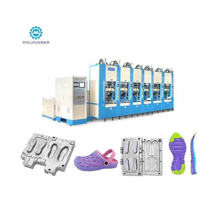 Second Hand Shoe Machinery EVA Outsole Slipper Clog Garden Shoes Plastic Injection Foaming Moulding Making Machine