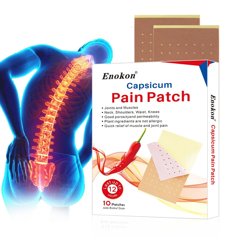 Best selling hot sell products Knee pain relief hot patch capsicum plaster factory