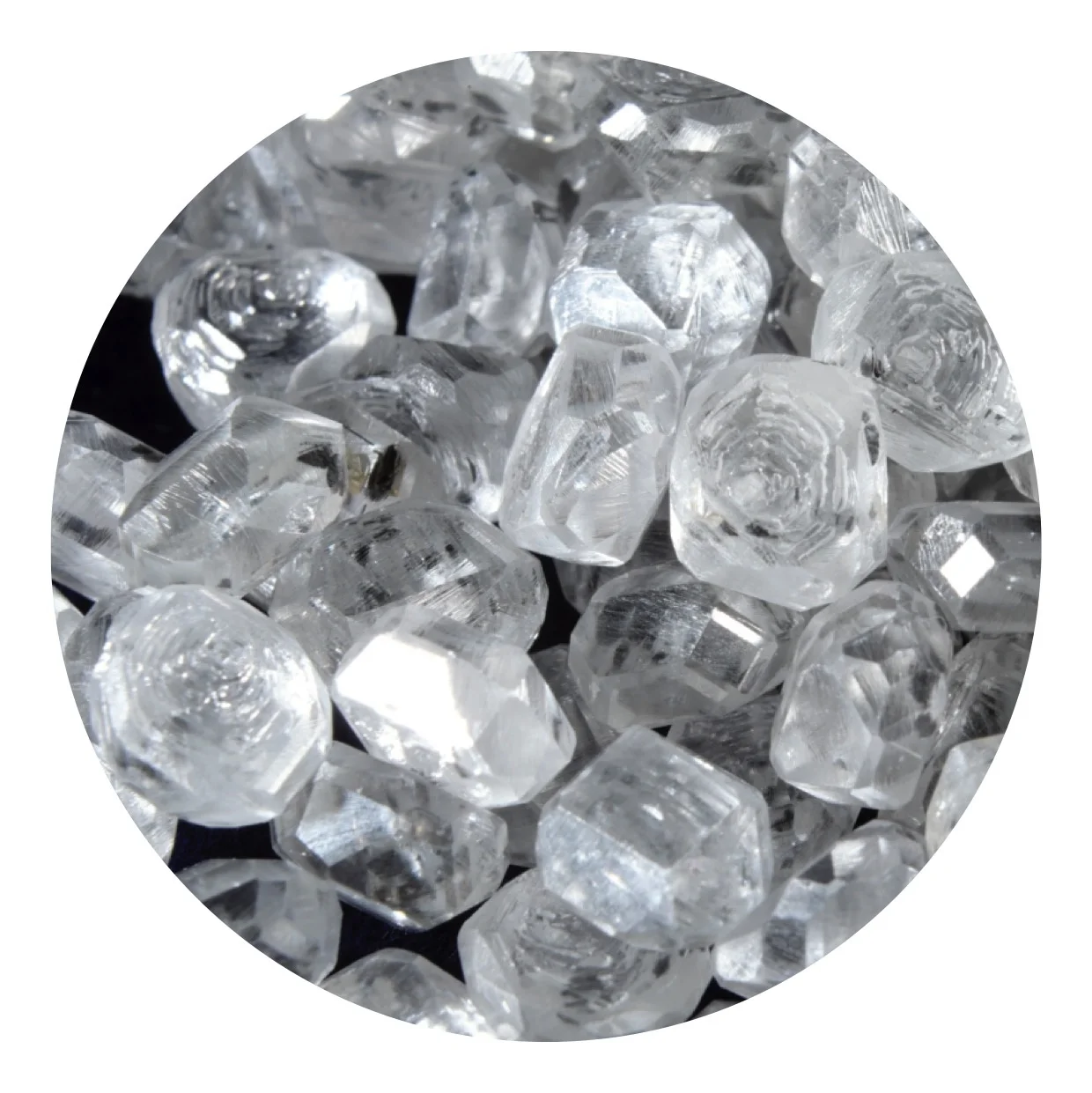 Lab Grown white rough HPHT CVD Diamond for jewerry