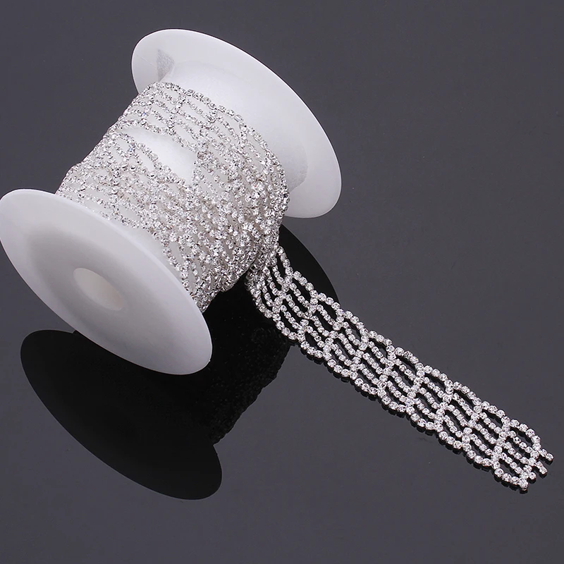 Декоративная цепочка со стразами, аксессуары, цепочка со стразами горячей фиксации