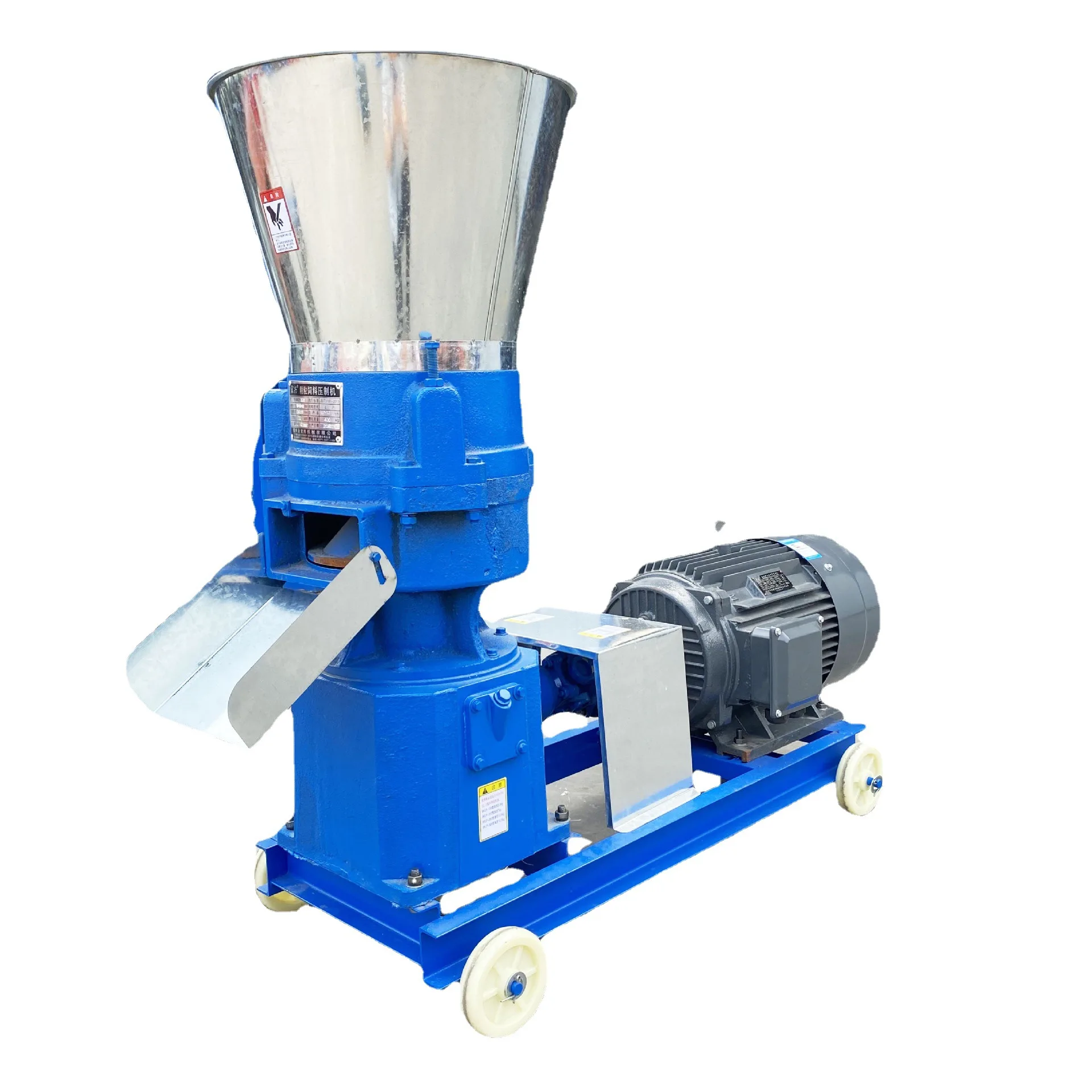125-500 kg/h Animal Poultry Fish Feed Processing Machines Wood Pellet Mill Making Machine