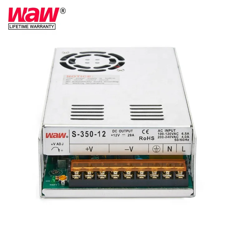 220vac to 24vdc 14.6a 350w smps led driver(S-350-24)
