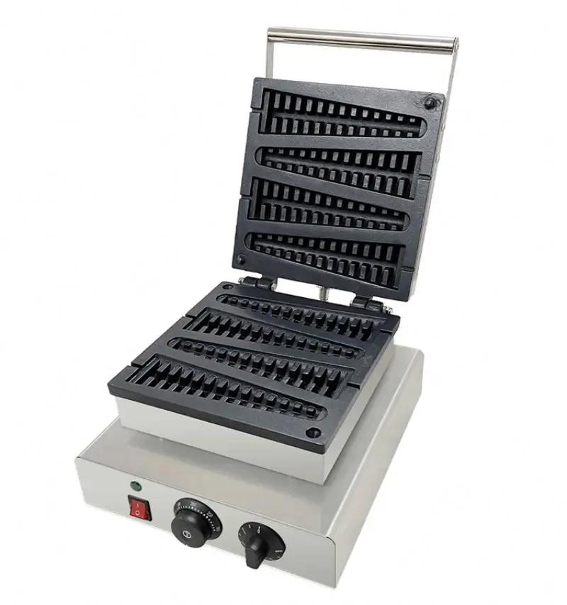 Stainless Steel Pancake Household Electric Commercial Pine Shape Contact Waffle Griddle Maker