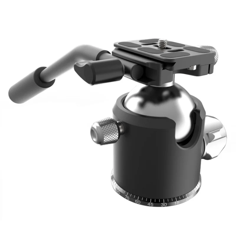 55mm big fluid adapter  tripod ball head mount 360 degree swivel video ball head
