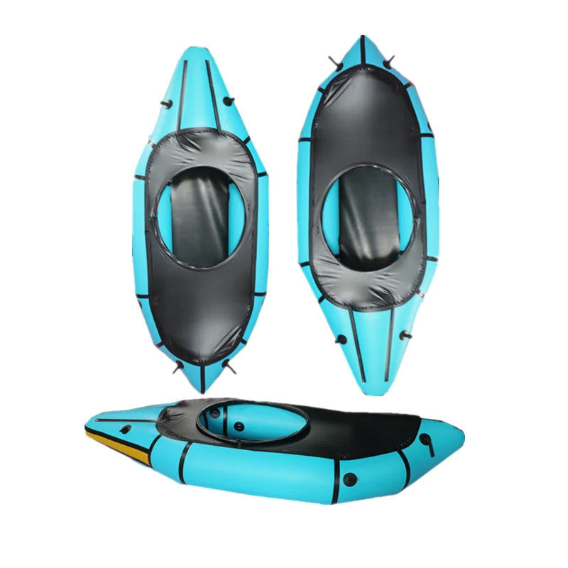 2021 new packraft made by tpu and portable fold single inflatable kayak