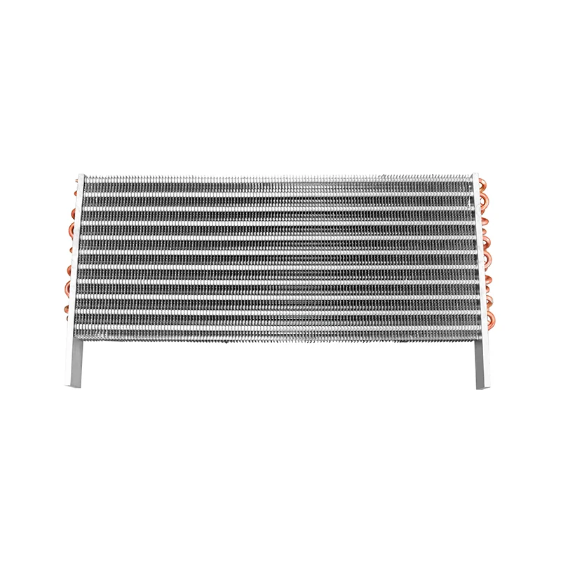 Air cooled finned evaporator with copper tube condenser for hot pot cabinet