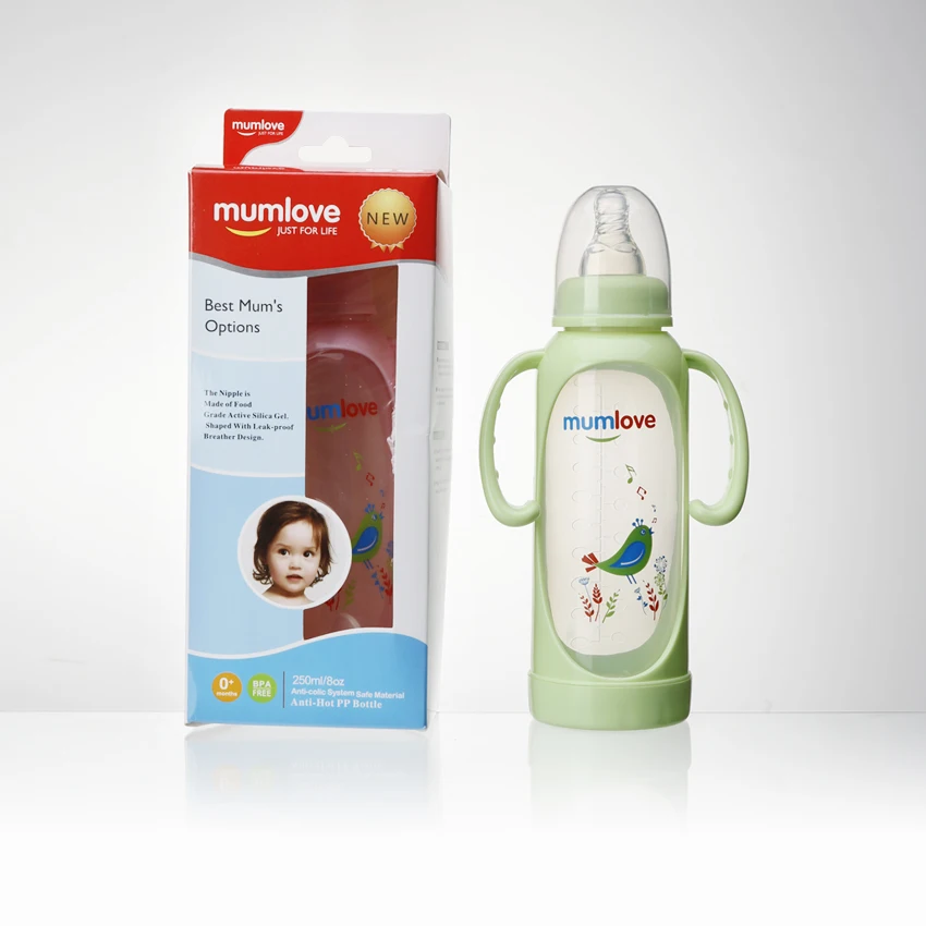  Полипропиленовая бутылочка для кормления с ручкой симпатичный дизайн фабрика детских товаров