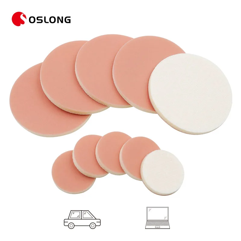 Наждачная бумага 150 мм, ТПУ-пленка для полировки автомобильного абразивного губчатого диска по индивидуальному заказу