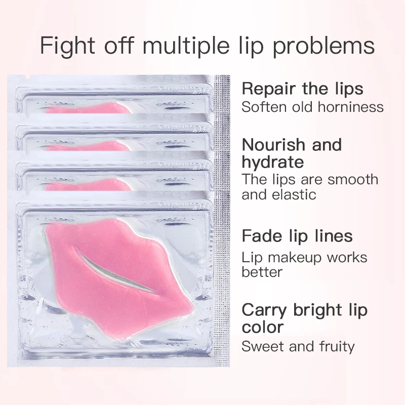 
Pink Crystal Lip Mask Moisturizing and Desalinating Lip Lines Brightening Lip Color Cosmetic Manufacturers 