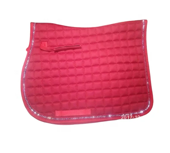 
Конное шоу стеганые Английское седло зарядного устройства с украшением в виде кристаллов прилагается 