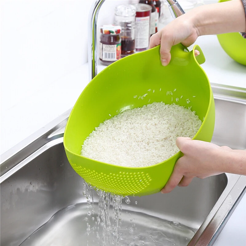 Haixing Kitchen Plastic  Washing Colander  For Washing Fruit And Vegetable with holder