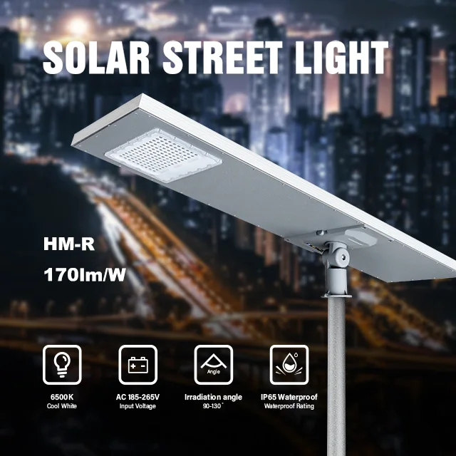 KCD High Lumen 100w 150w 200w LED Street Solar Lamp Motion Sensor Built In Lithium Battery 100watts Outdoor Solar Street Light