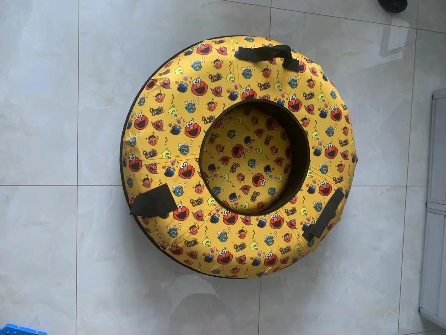 Factory price donut seat rainbow slide inflatable snow tube with high quality material for kids outdoor play with many diameters