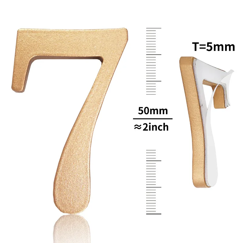 House Number Floating Metal Home  Hotel Door Outdoor Address Sign Plates House Numbers