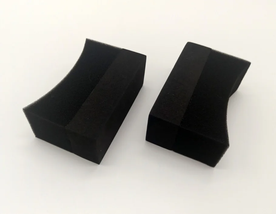 2019 оптовая продажа черный воск pad Губка Аппликатор колодки Уход За Автомобилем польский воск аппликатор