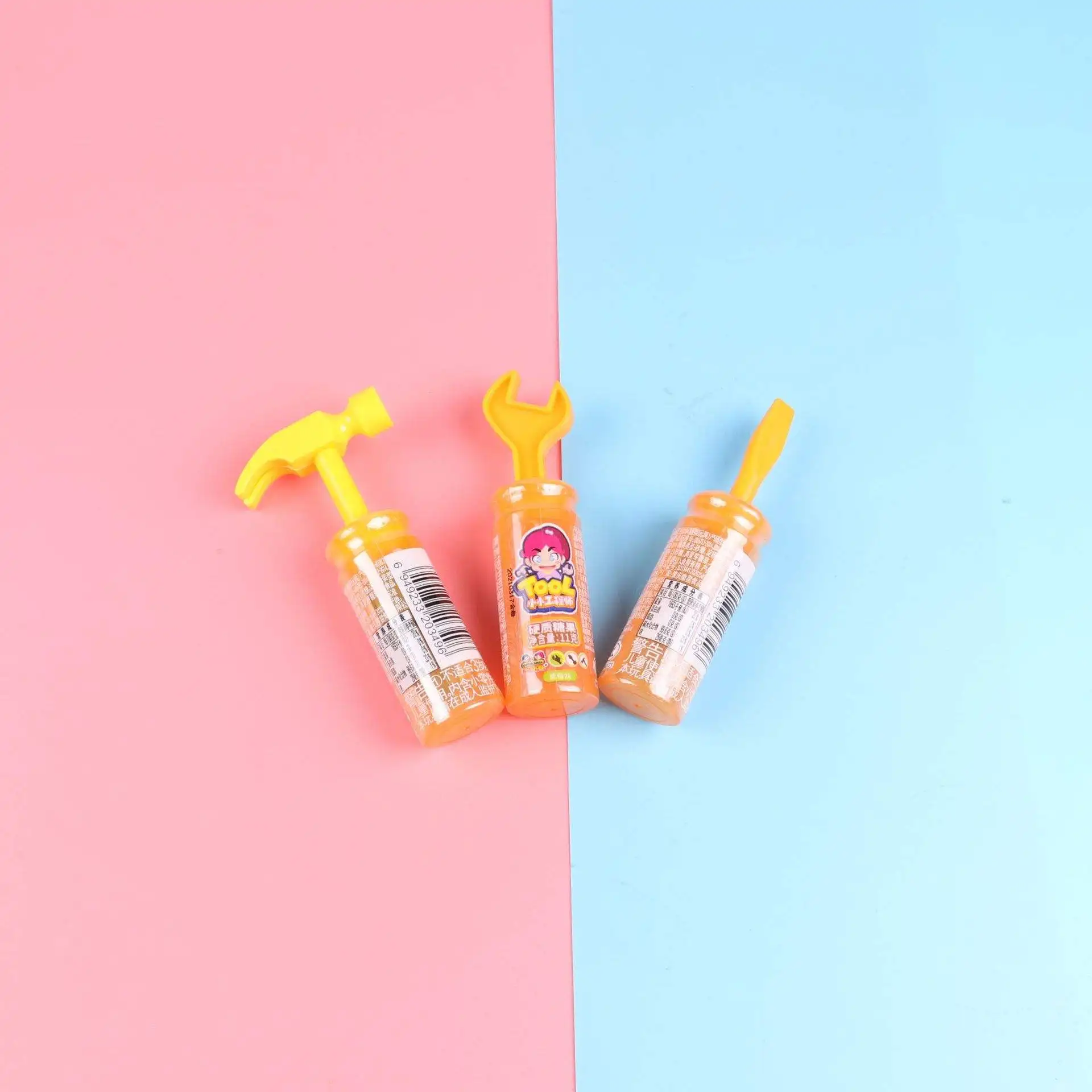 Custom Private Label Liquid Candy Licious Children Edible Engineer Tools Toy Candy Casual Snacks Fruity Spray Candy Liquid