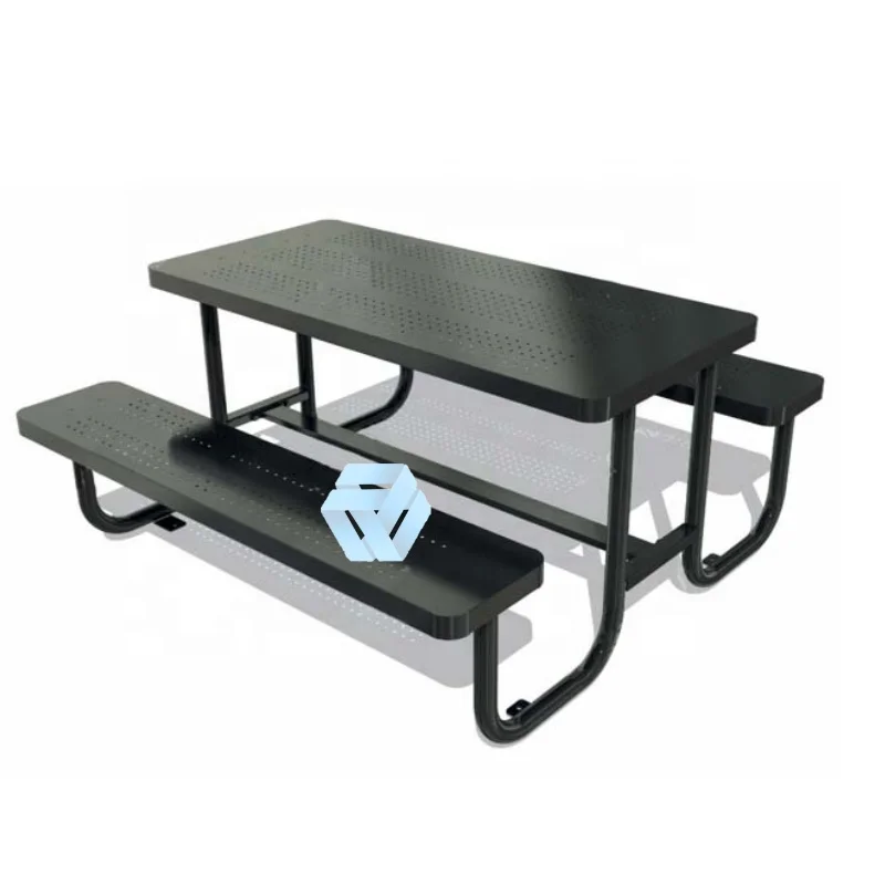 Best Quality Garden Sets Outdoor Furniture Round Table Chair Metal Public Bench With Table