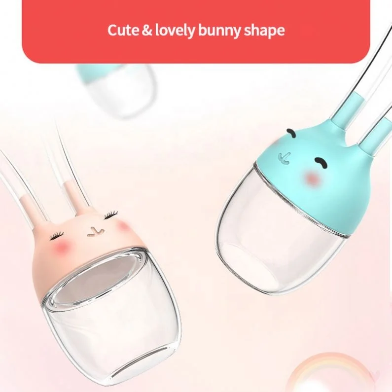High Quality Newborn Sucker Safe Manual Aspirator Nasal suction to remove Silicone Baby Nose Nasal Aspirator