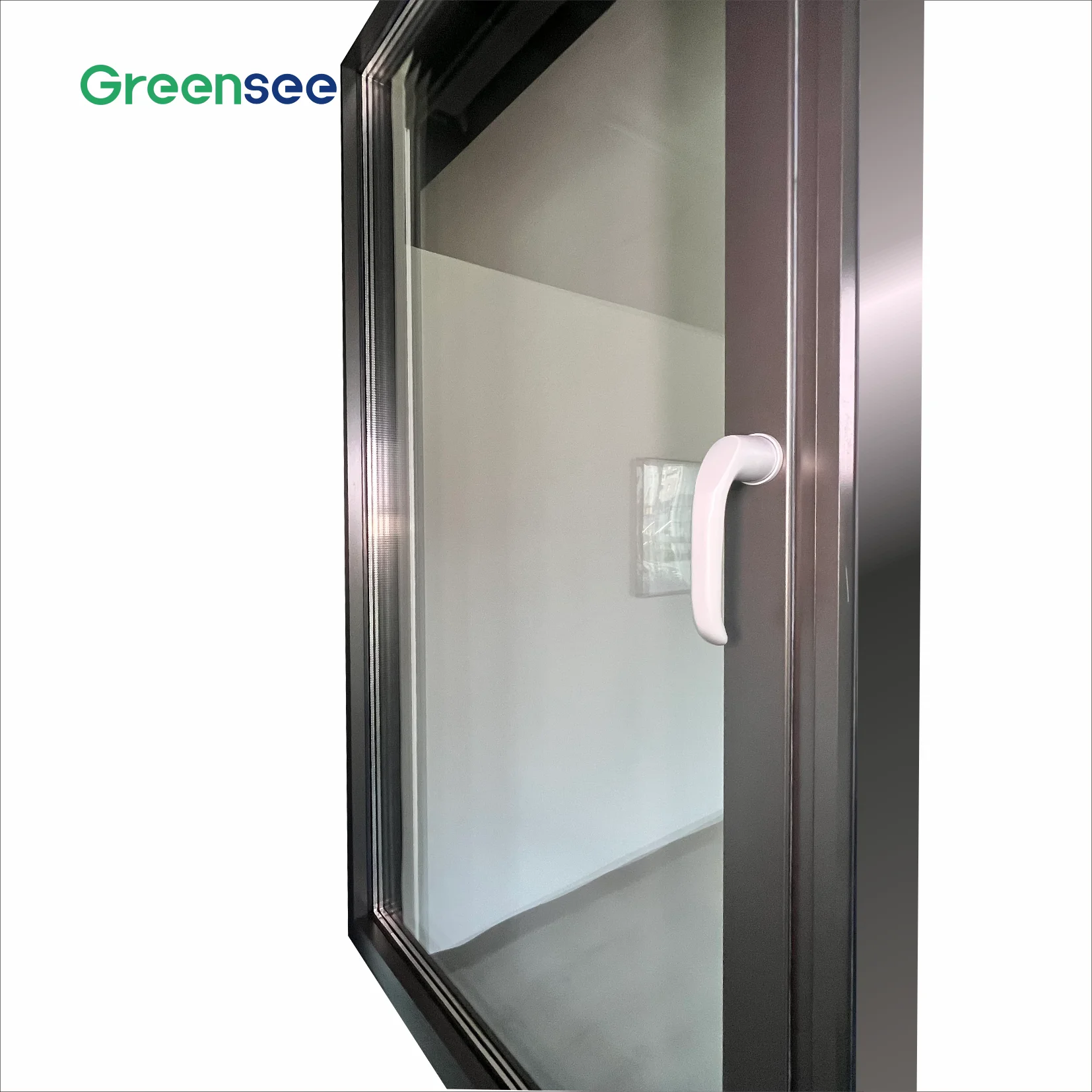Greensee Horizontal Frenchs Designs Front With Opening Side Panel 100% Testimonials Luxury Copper Entrance Door Window
