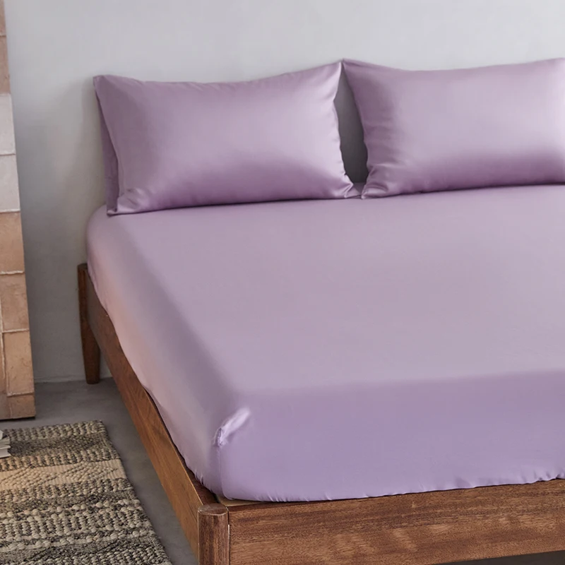 factory wholesale good price modern style bamboo viscose fitted sheets customized design and packaging for bedroom and hotel