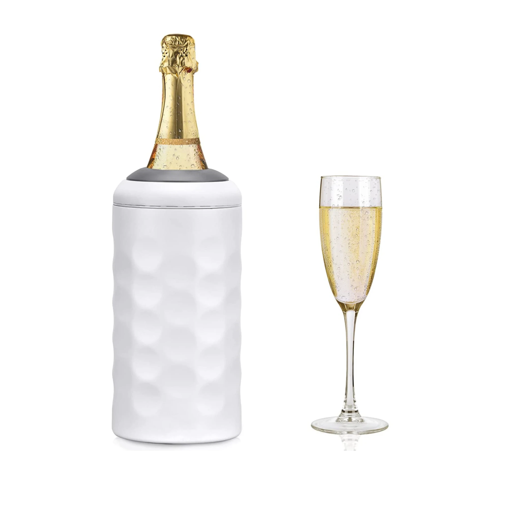 Прямая продажа с завода, охладитель вина в одной бутылке, охладитель из нержавеющей стали, изолированный охладитель для вина, сохраняет вино холодным