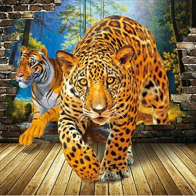 New design 3d stereo pictures of 3d lion picture