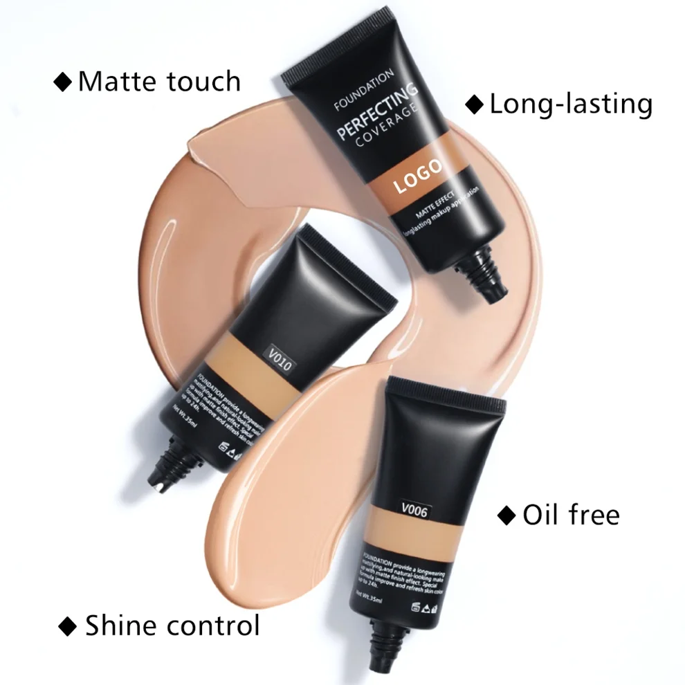 New Arrival High Quality Makeup Foundation OEM Full Coverage Longlasting Liquid Liquid Foundation