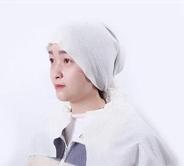 Disposable Biodegradable White Embossed Salons Hairdressing Towels