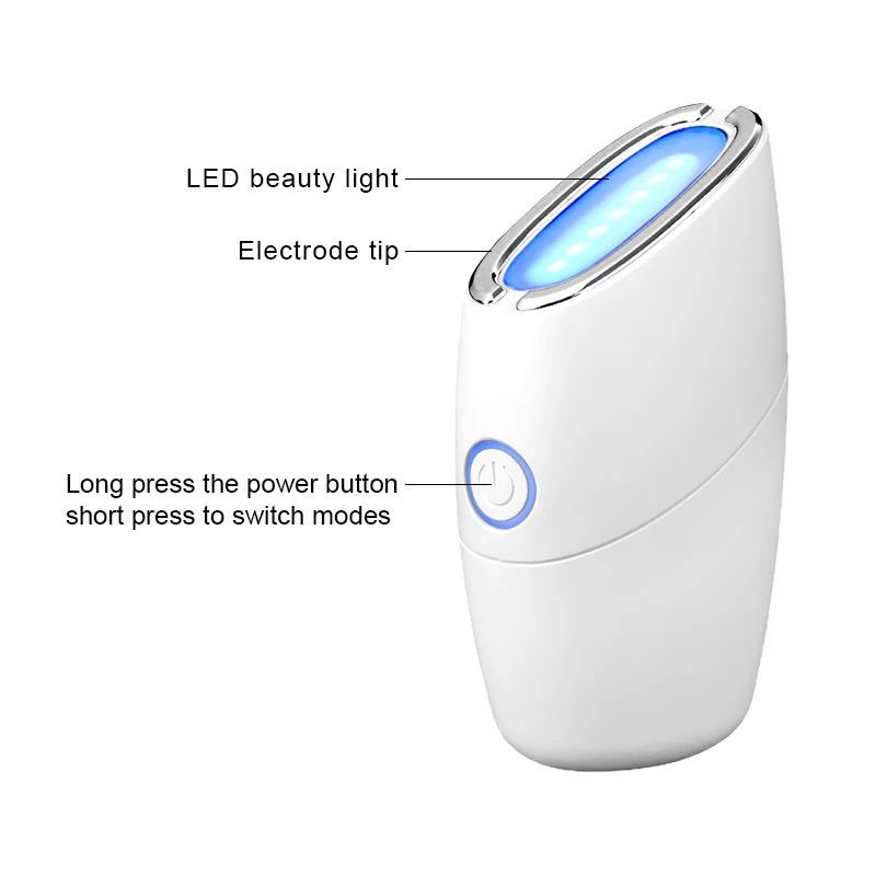 MOONSITI mini home use beauty equipment anti aging LED EMS RF face lifting device personal use
