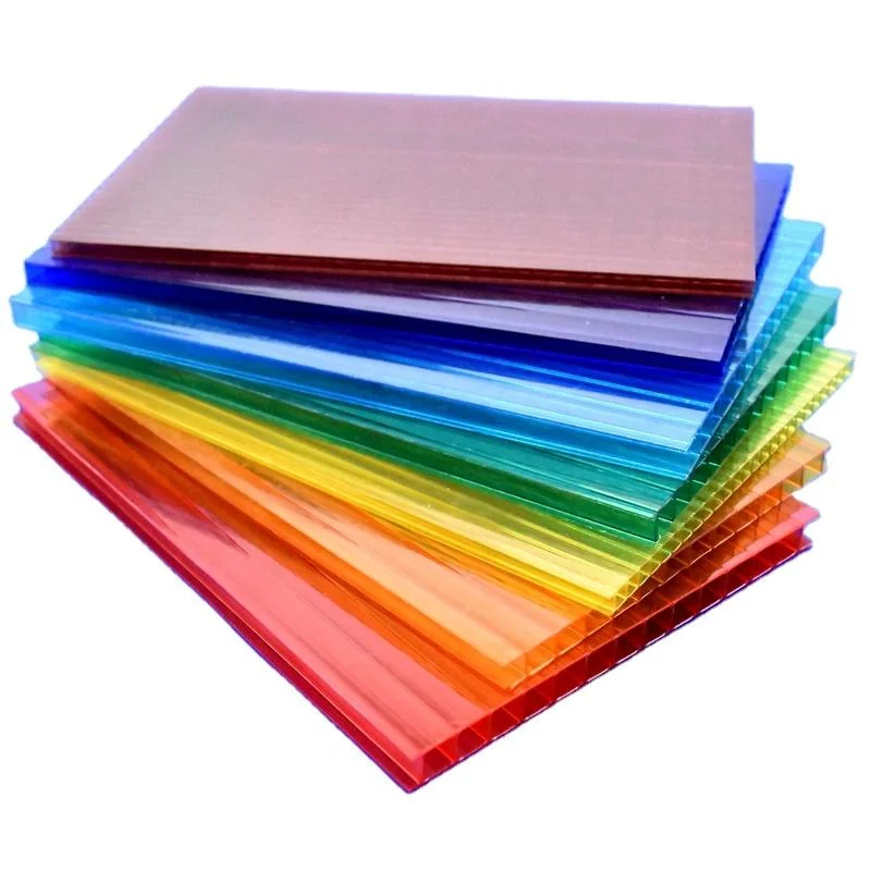 Поликарбонатный матовый кристаллический поликарбонатный лист с двумя стенками полый