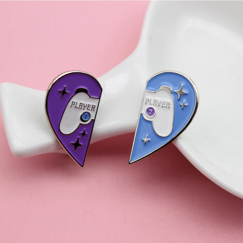 
Personalized Multi Style Heart Hard Enamel Brooch Lapel Pin Rainbow Coffin Feminism Fashion Creative Badge 