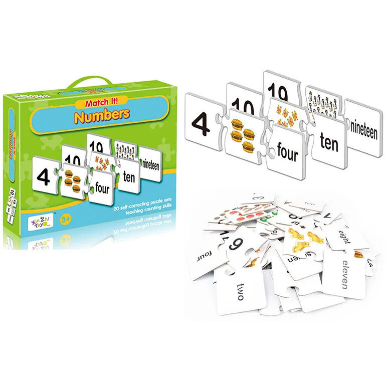 Three and Four Letter Words Match It Spelling 20 Self-Correcting Spelling Puzzle with Matching Images