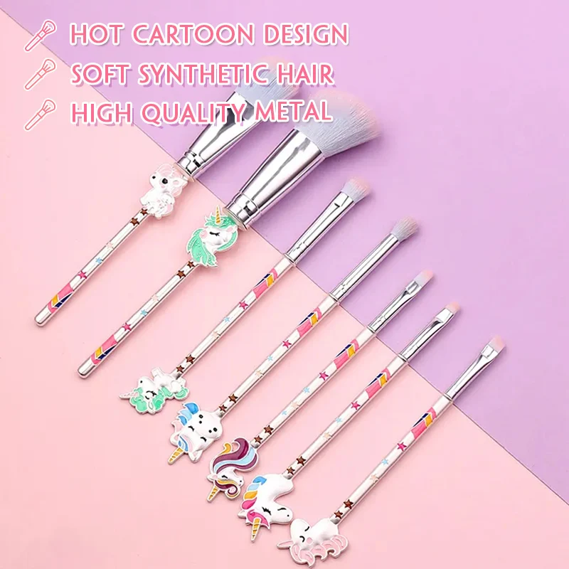 2024 New Japan Custom Logo Cute Pony metal Beauty Cosmetic Makeup Brush Set Synthetic Professional Best Quality OEM Makeup Tools