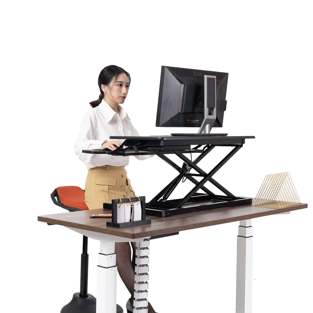 Standing Computer Height-Adjustable Desk Laptop   Computer  Table Movable Workbench