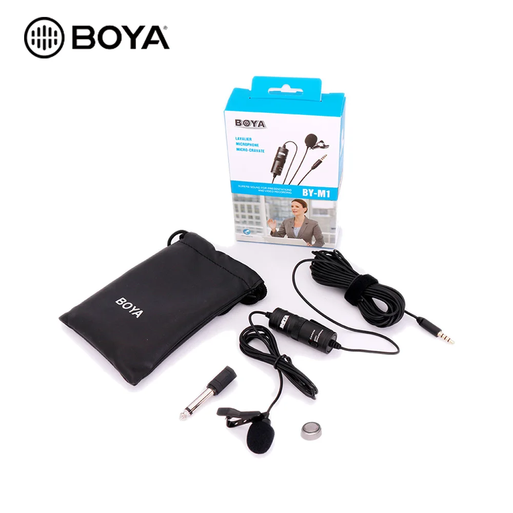 BOYA BY-M1 мини проводной петличный воротник с зажимом микрофон для
