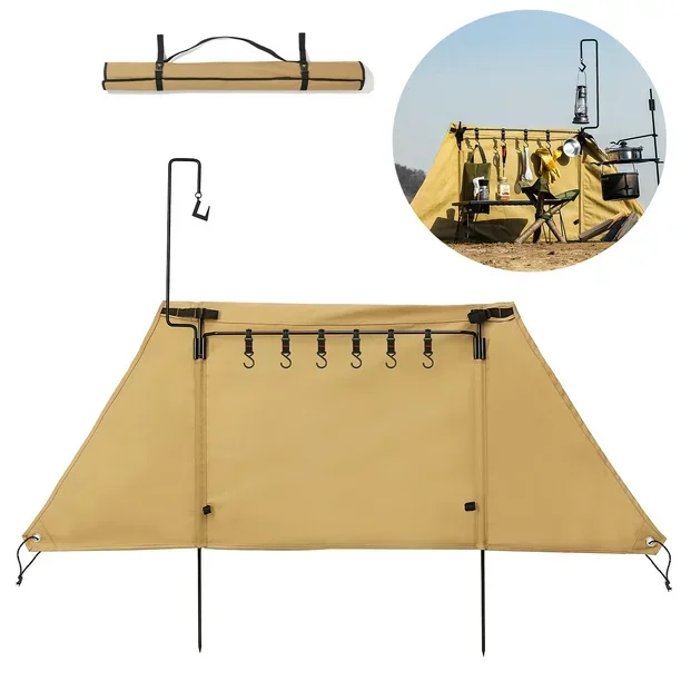 BBQ Cooking Foldable Portable Triangle Thicken Windscreen Foldable Camping Wind Fireproof Windscreen Wind Deflector