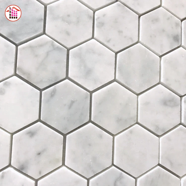 Alibaba Best Wholesale Hexagon Natural Stone Tile,White Marble Mosaic Tile