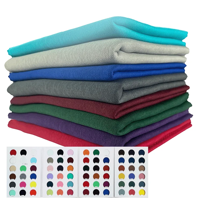 330gsm TC Polar Fleece Fabric 65% Polyester 35% Cotton White French Terry Fleece Brushed Hoodie Fabric