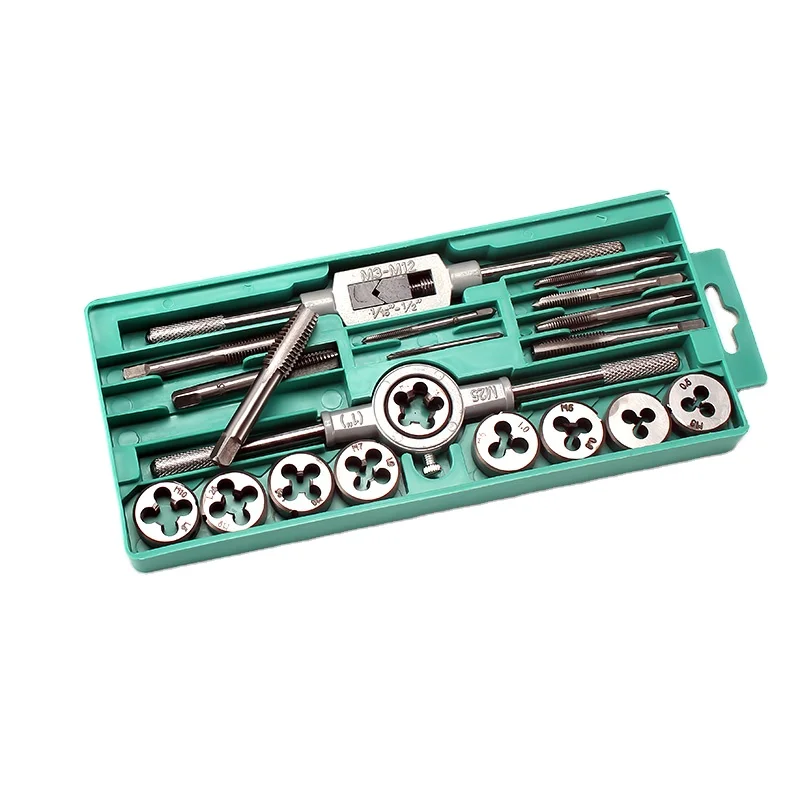 MeiKeLa Hardware Tools Kit Tap and Die Screw Taps Thread Plugs Alloy Steel 12PCS/20PCS  Tap Metric Combination Tap Drill Bits