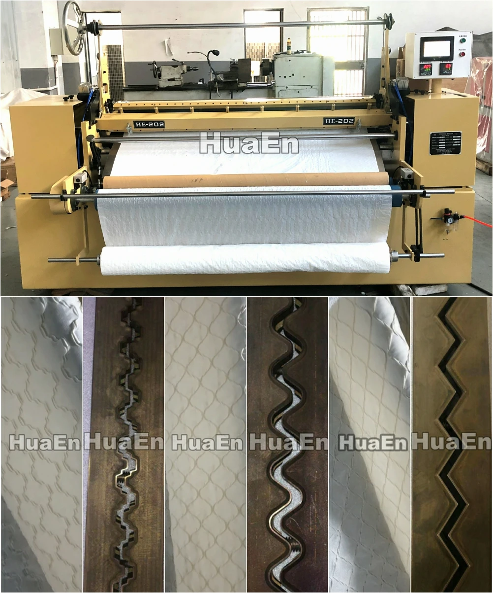China manufacturer HuaEn  fabric textile skirt dress shirt scarf shawl curtain ruffle making machine pleating machine 2000mm