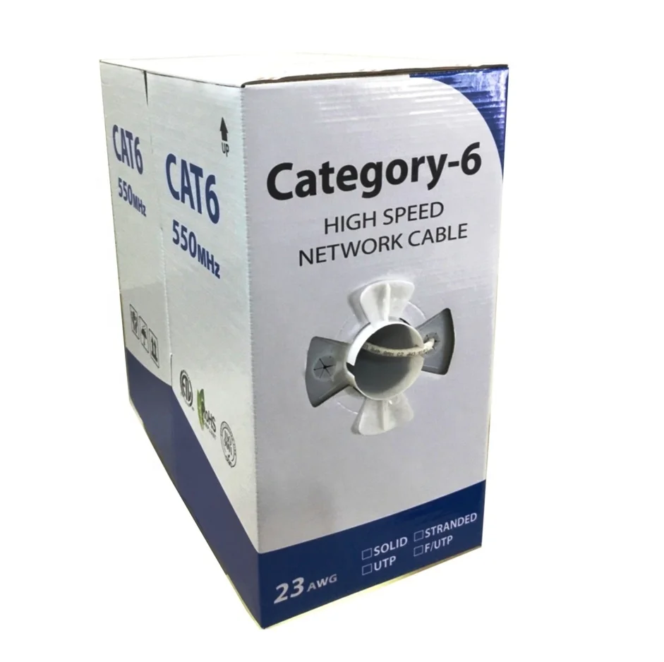 
Changbao Pass Test 305m 4Pair 23AWG RJ45 Lan Ethernet Network Cat6 Cable 305m Roll Price 