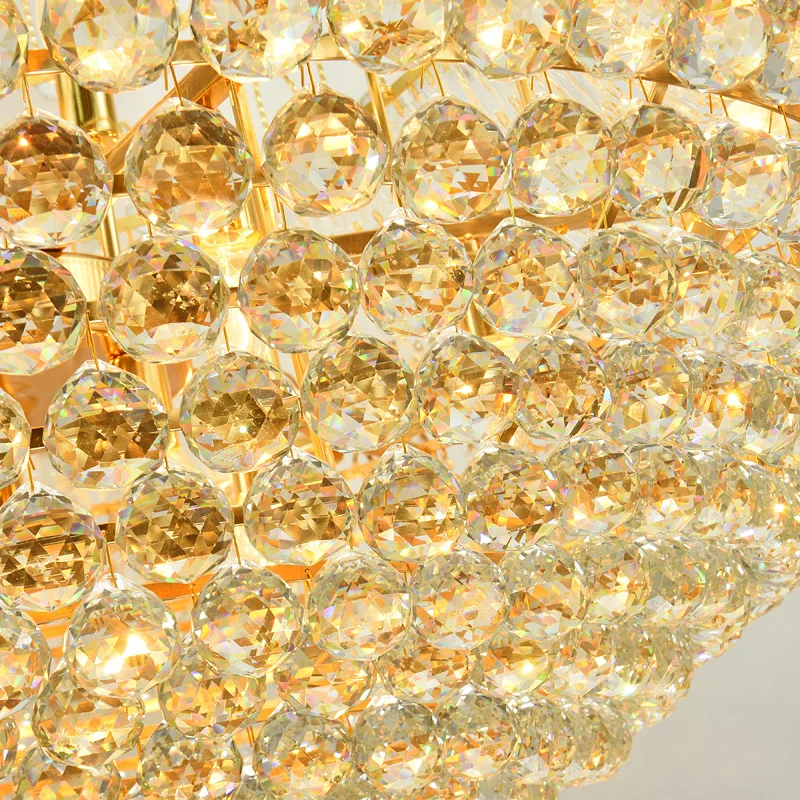 JYLIGHTING Luxury Crystal Chandelier High Quality Ceiling Hanging Lamps for Hotel Villa Mosque Stylish Glass Body Lights