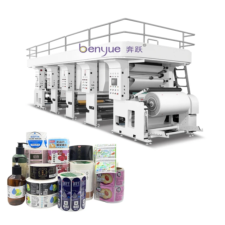 High productivity automatic flexo custom label printing machine