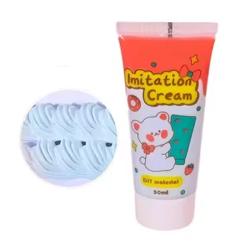 3D Сделай Сам 50 мл ПВХ ювелирные изделия искусственный крем жевательная резинка и бумага креативная паста игрушка взбитые сливки для детей настраиваемый дизайн клей крема